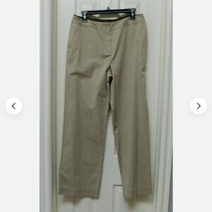 KIM ROGERS Pant with Pockets Light Tan Casual Size 12
